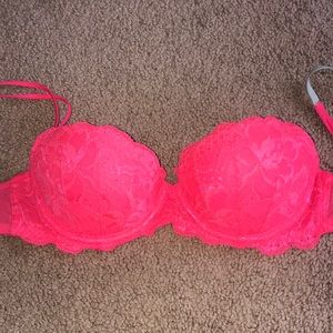 PINK push up lace bra
